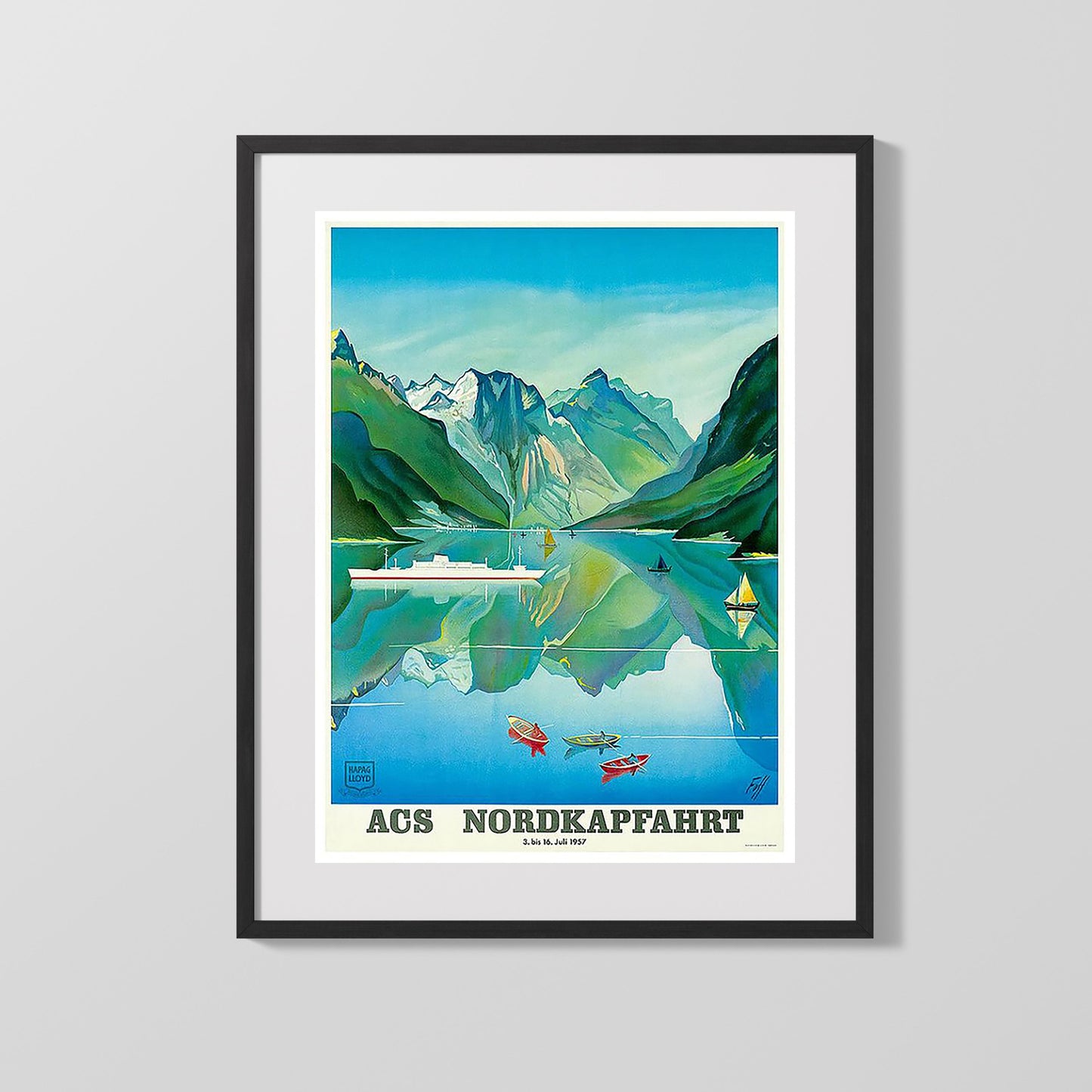 Classic Travel Poster - Norway - Nordkapp Cruise Poster