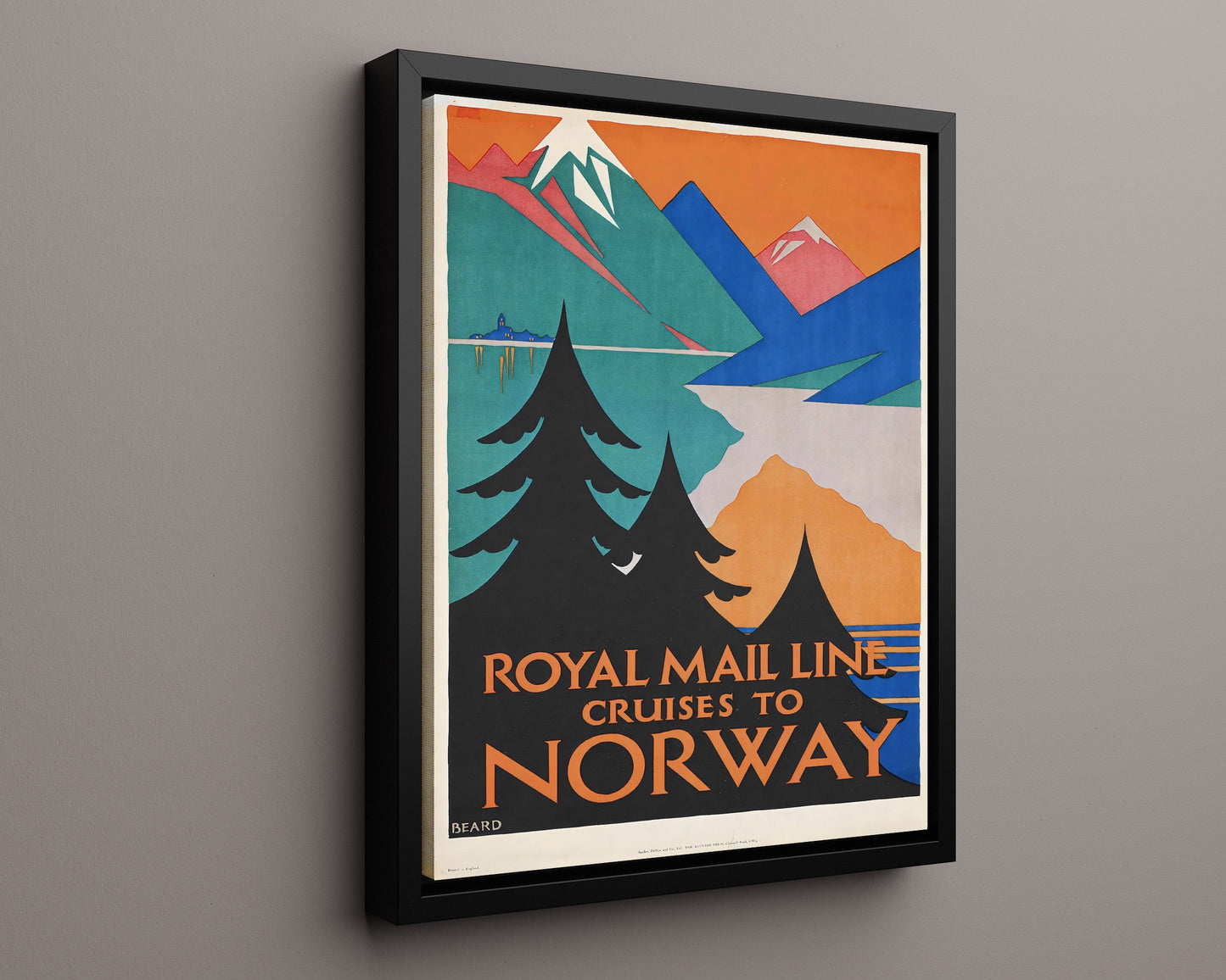 Classic Travel Poster - Norway - Royal Mail Line