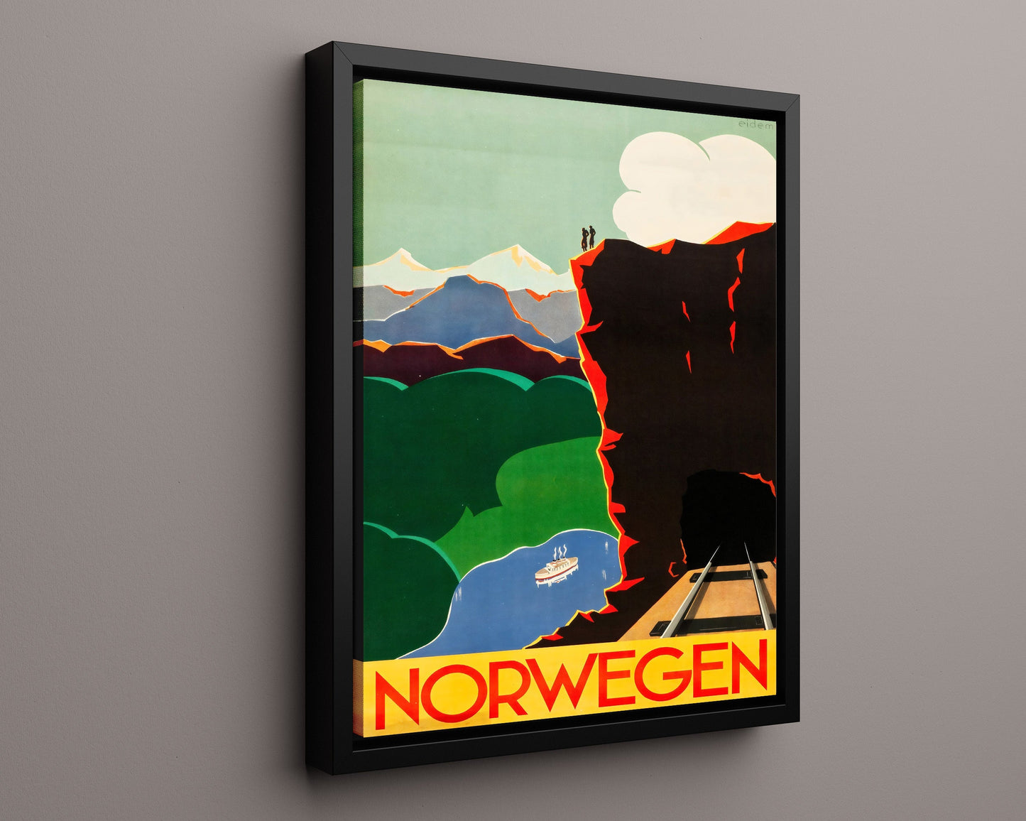 Classic Travel Poster - Norway - Scenic Railway