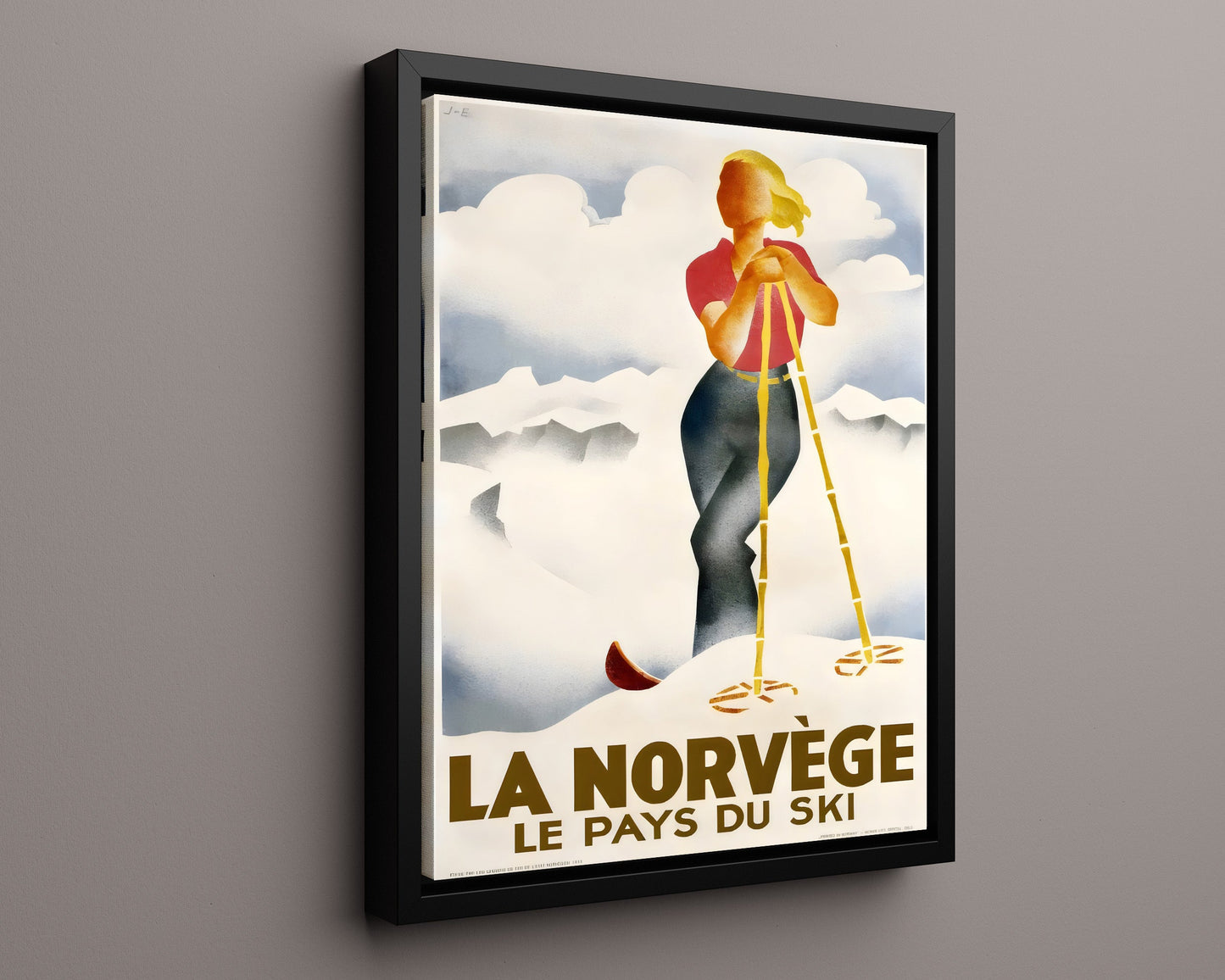Classic Travel Poster - Norway - Ski Country