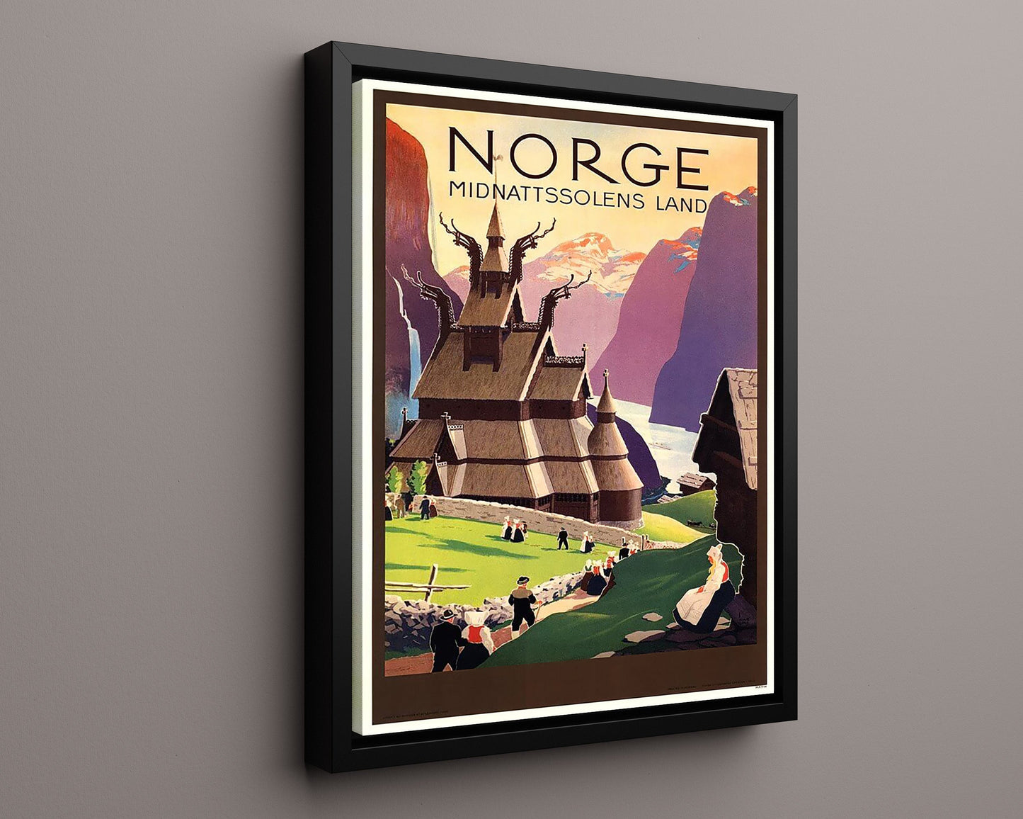Classic Travel Poster - Norway - Stave Church