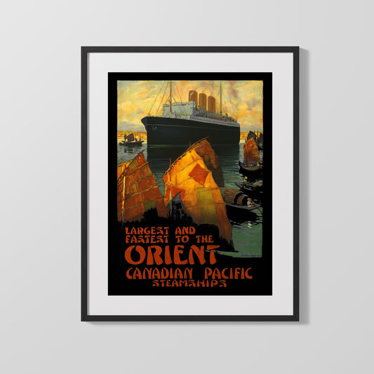 Classic Travel Poster - Orient - Canadian Pacific Steamships