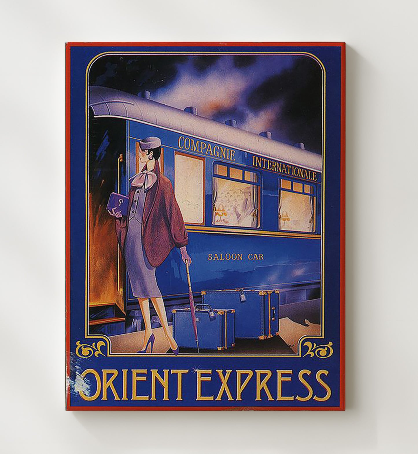 Orient Express Compagnie Internationale Vintage Travel Print 20x24 Canvas travel wall art print