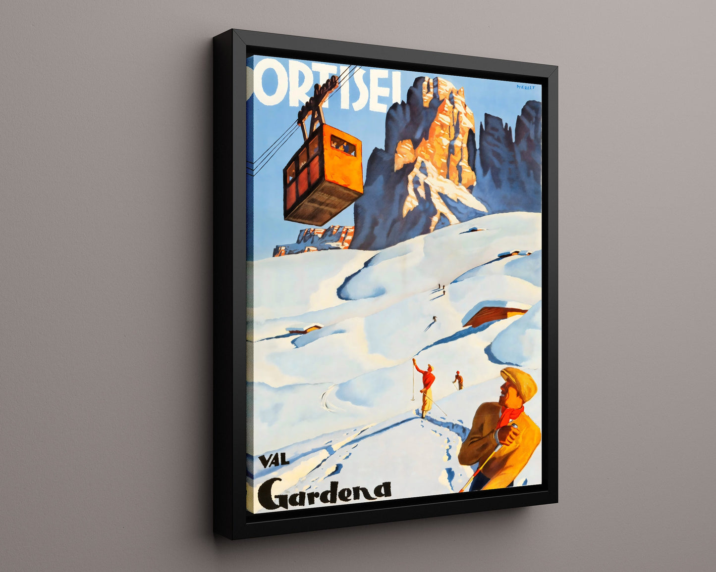 Classic Travel Poster - Ortisei - Val Gardena