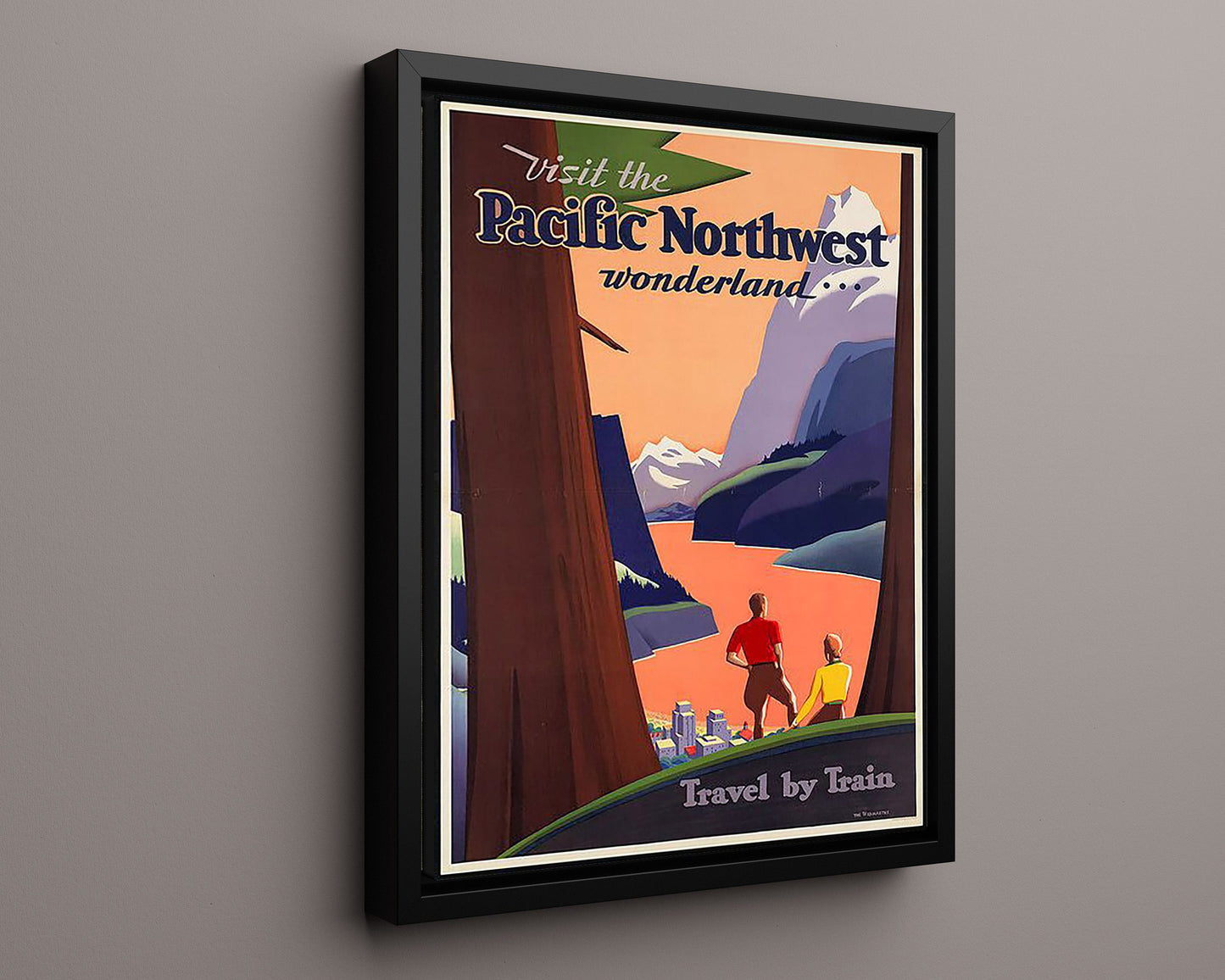 Classic Travel Poster - Pacific Northwest - Train Travel