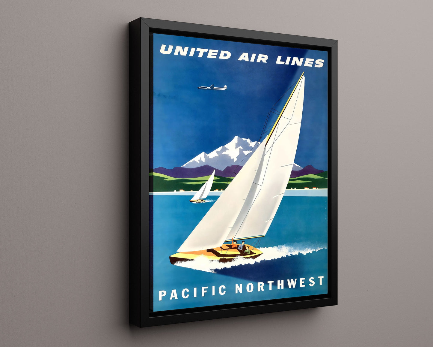 Classic Travel Poster - Pacific Northwest - United Air Lines