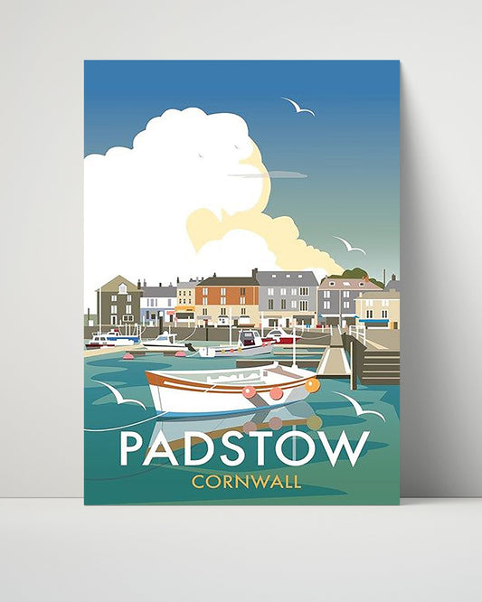 Classic Travel Unframed Poster -  Padstow - Harbour  Cornwall