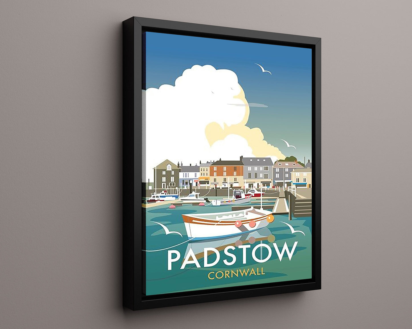 Classic Travel Poster - Padstow - Harbour  Cornwall