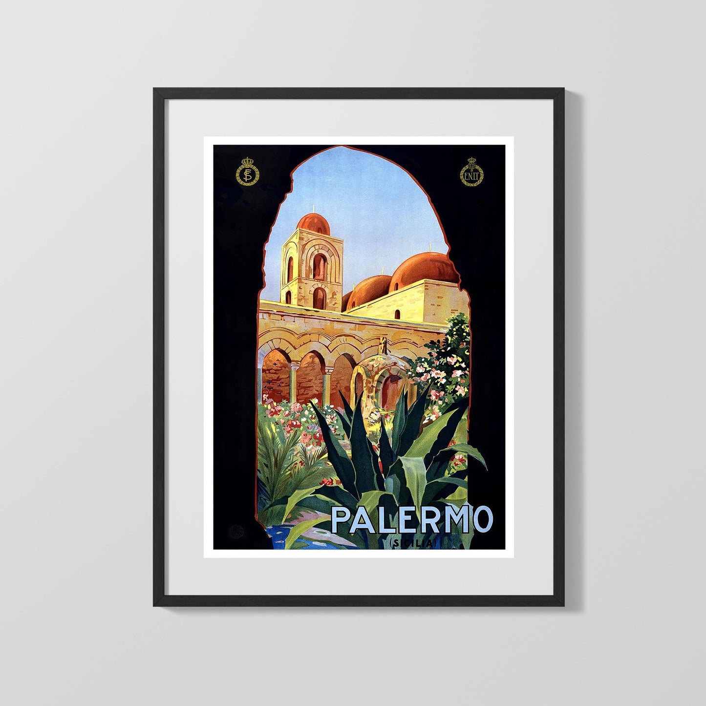 Classic Travel Poster - Palermo - Sicily