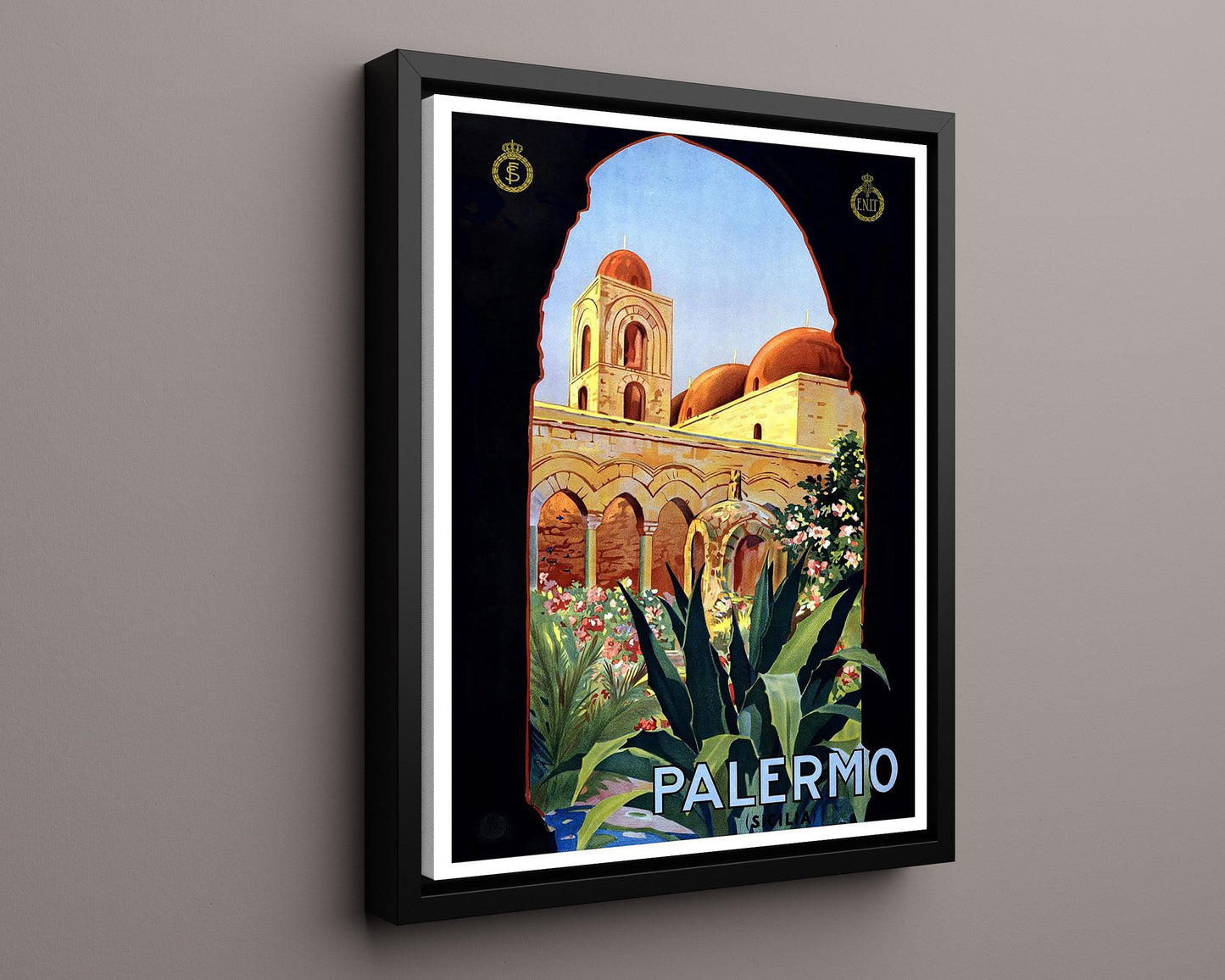 Classic Travel Poster - Palermo - Sicily