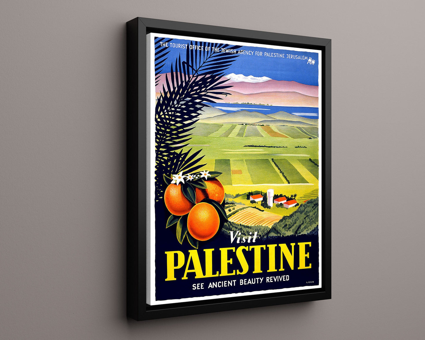 Classic Travel Poster - Palestine - Land of the Bible