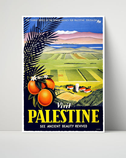 Classic Travel Unframed Poster -  Palestine - Land of the Bible