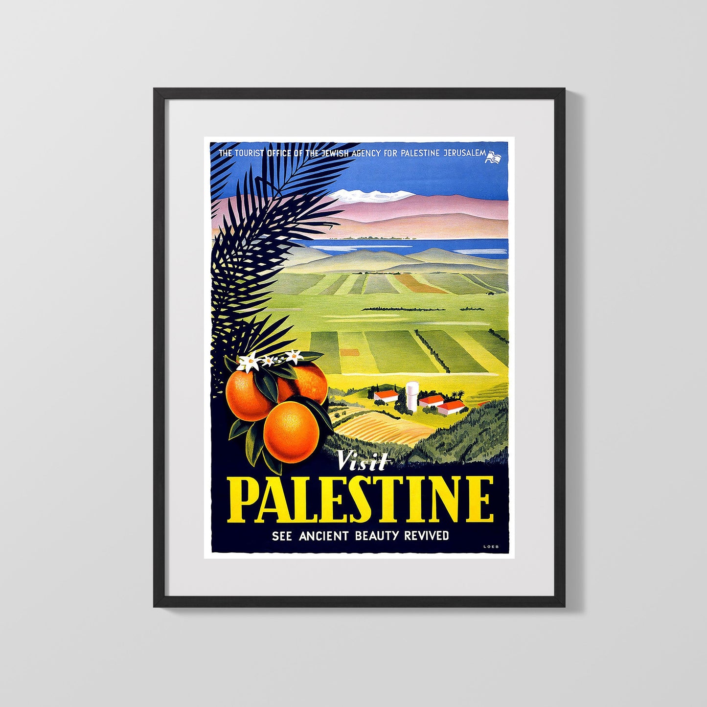 Classic Travel Poster - Palestine - Land of the Bible