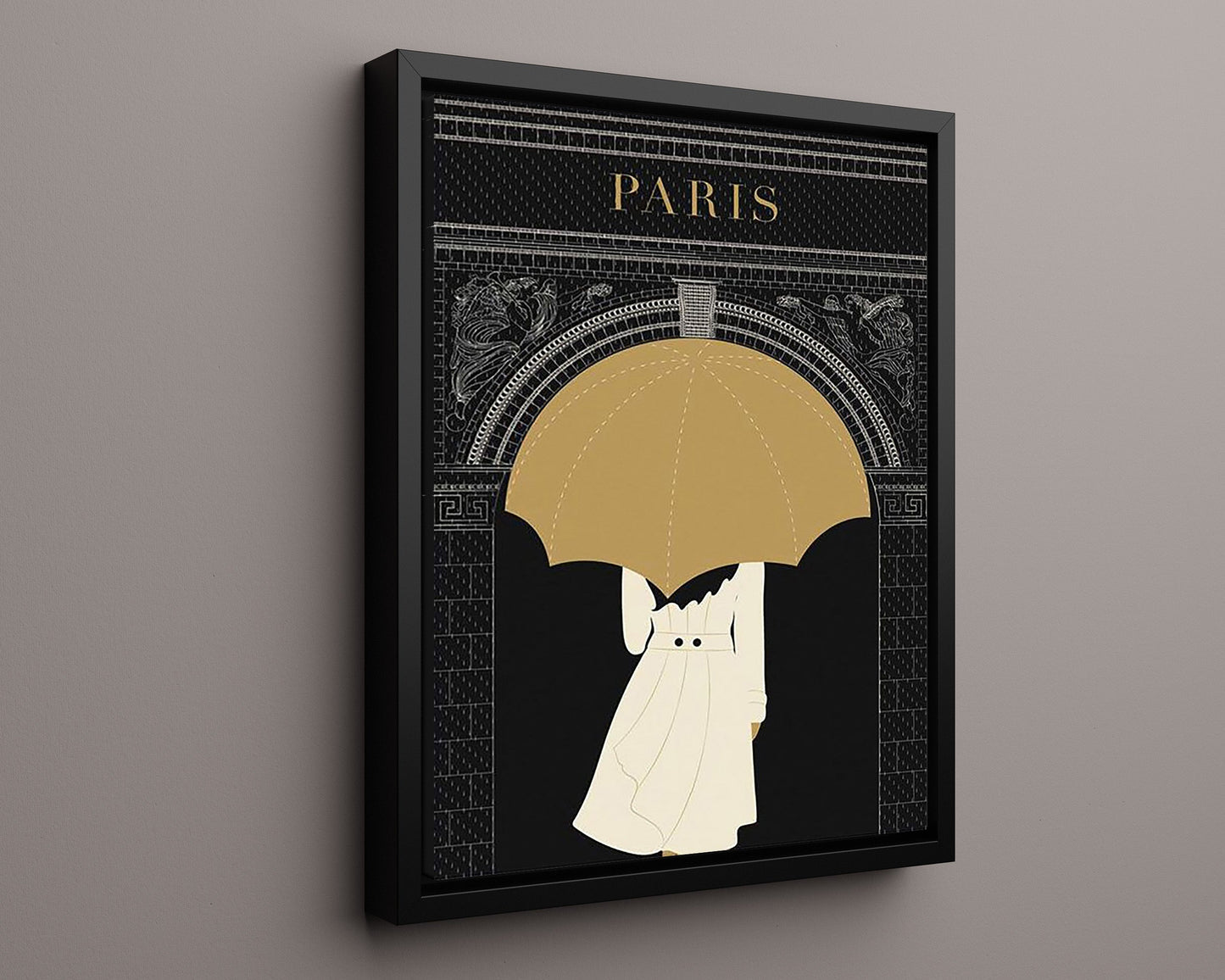 Classic Travel Poster - Paris - Air France Night View