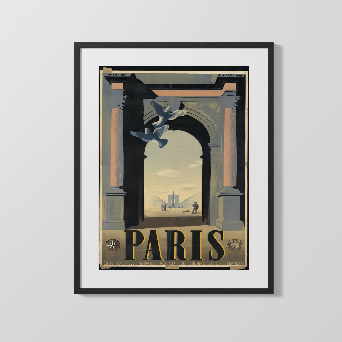 Classic Travel Poster - Paris Algiers - Ville dAlger Ship