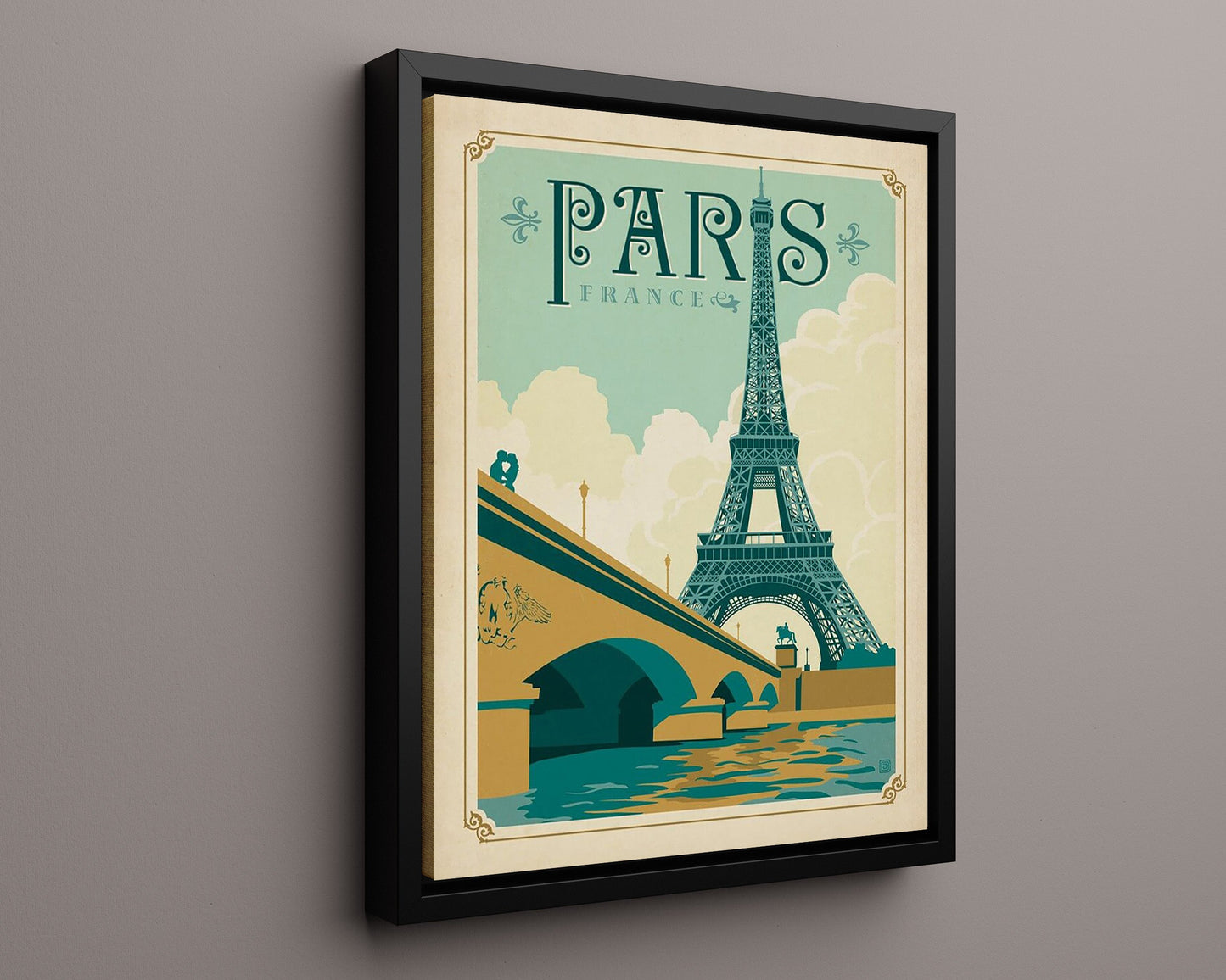 Classic Travel Poster - Paris - Arc de Triomphe
