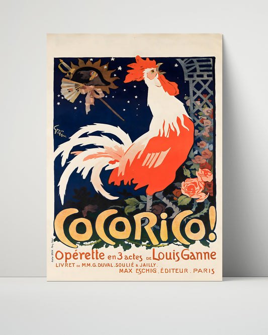 Paris Cocorico Theatre - Travel - 16x20 Unframed Print