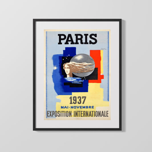 Classic Travel Poster - Paris - Eiffel Tower