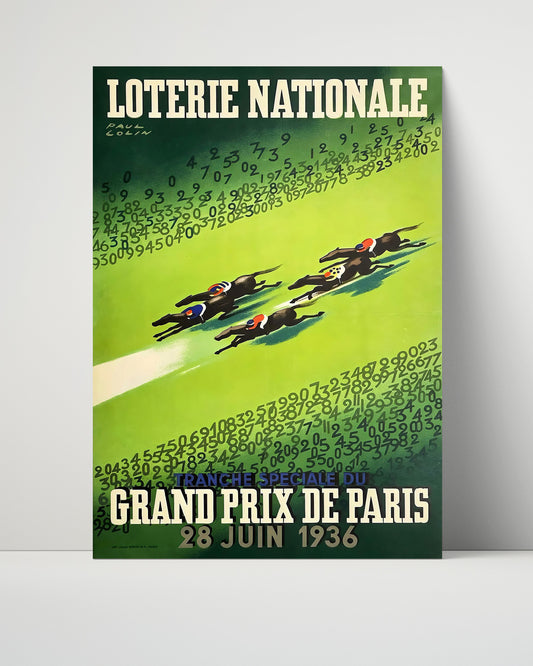 Paris Grand Prix de Paris 1936 - Travel - 16x20 Unframed Print