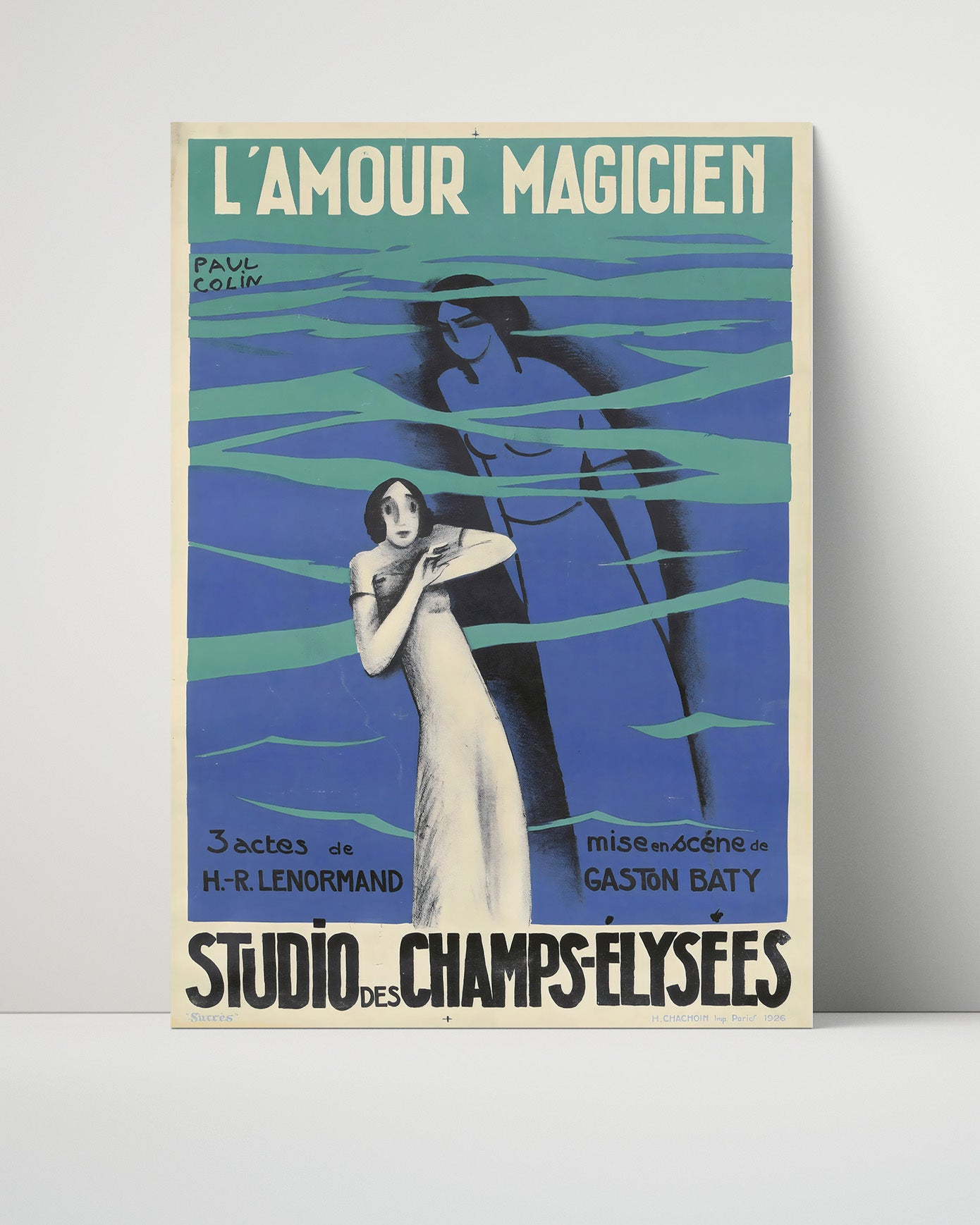 Paris LAmour Magicien Vintage Travel Print 16x20 Unframed Print travel wall art print