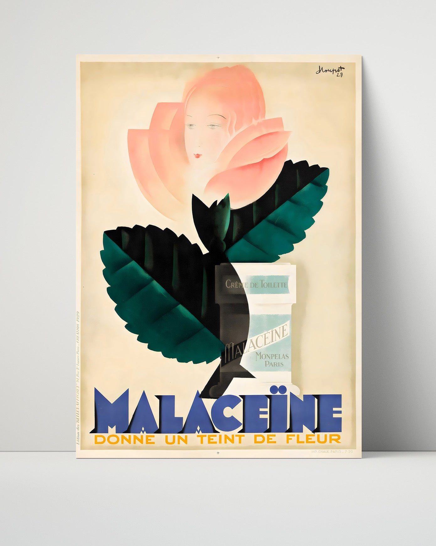 Paris Malaceine Perfume Vintage Travel Print 16x20 Unframed Print travel wall art print