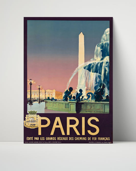 Paris Place de la Concorde - Travel - 16x20 Unframed Print