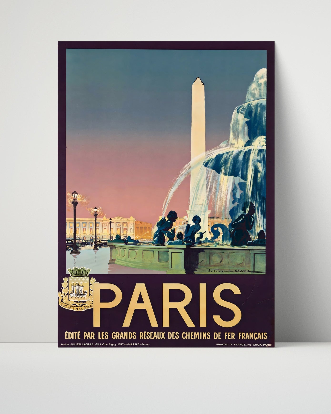 Classic Travel Poster - Paris - Montmartre