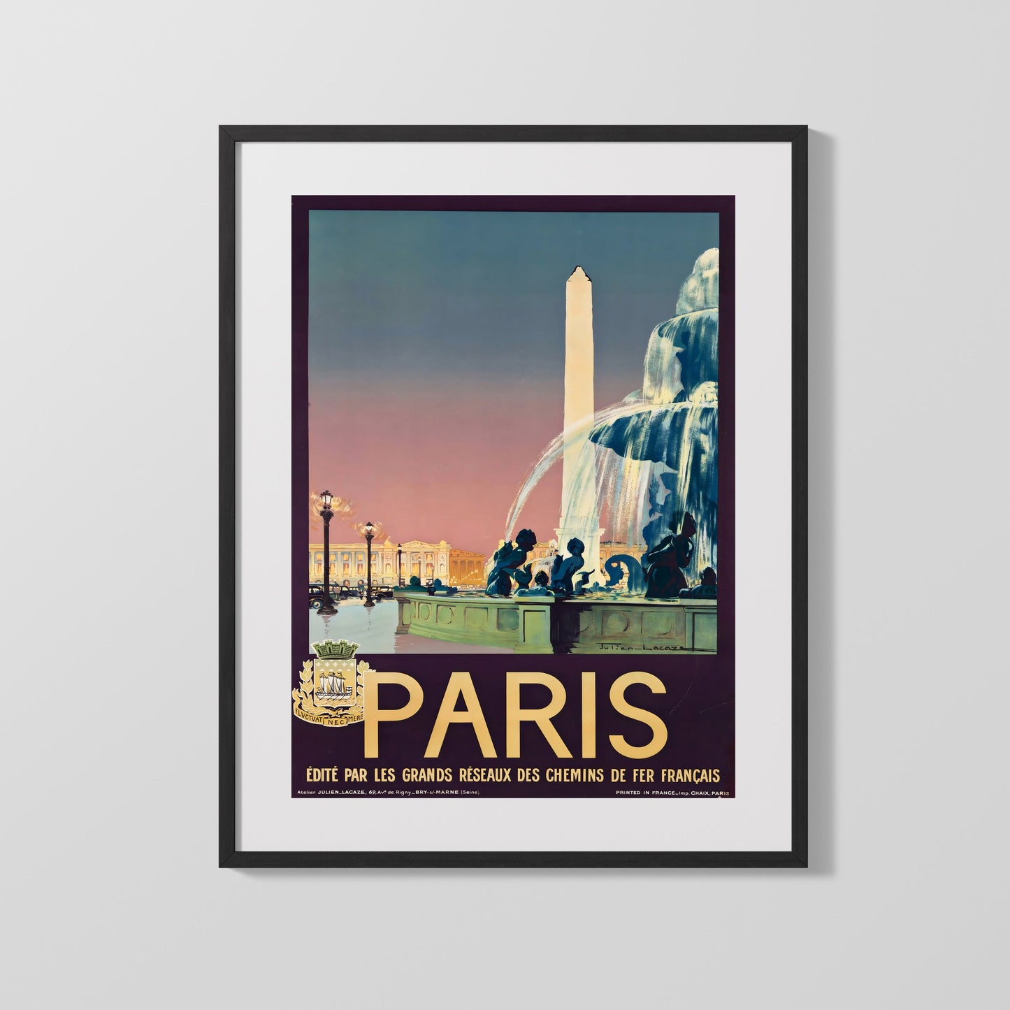 Classic Travel Poster - Paris - Montmartre
