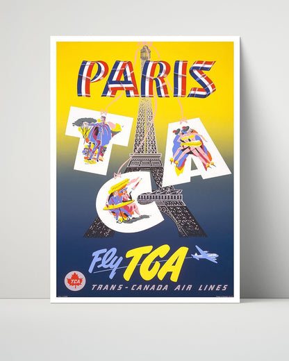 Classic Travel Unframed Poster -  Paris - Pont Neuf River Scene