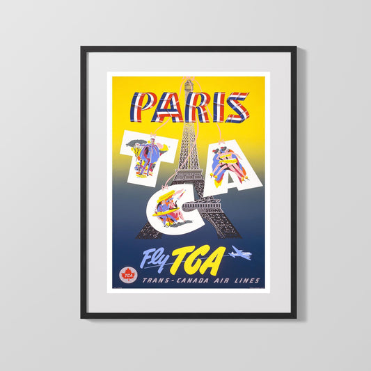 Classic Travel Poster - Paris - Pont Neuf River Scene