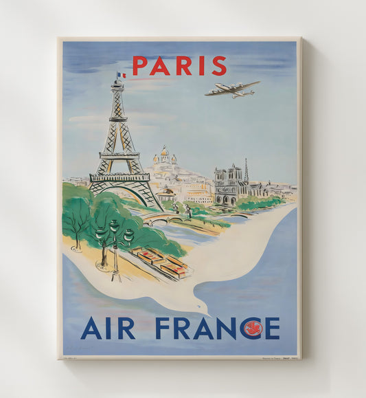 Paris Air France - Design 1 - Travel - 20x24 Canvas