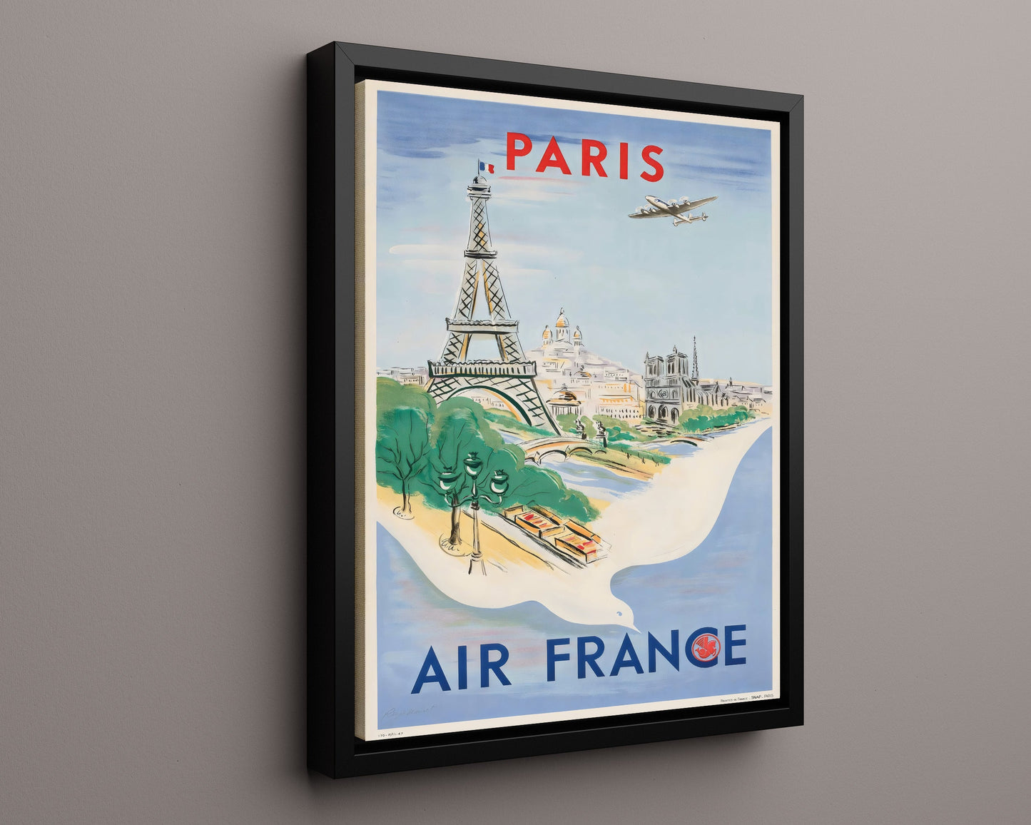 Classic Travel Poster - Paris - Skyline