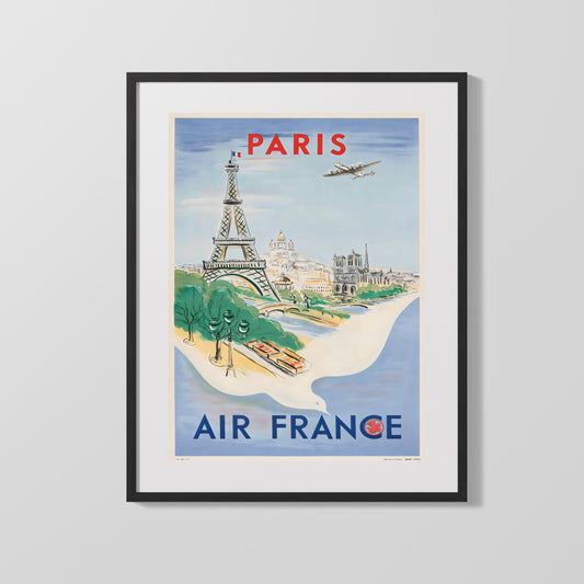 Classic Travel Poster - Paris - Skyline