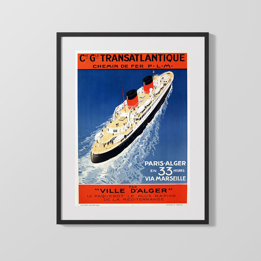 Classic Travel Poster - Paris - TCA