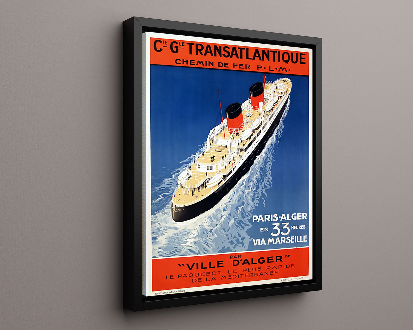 Classic Travel Poster - Paris - TCA