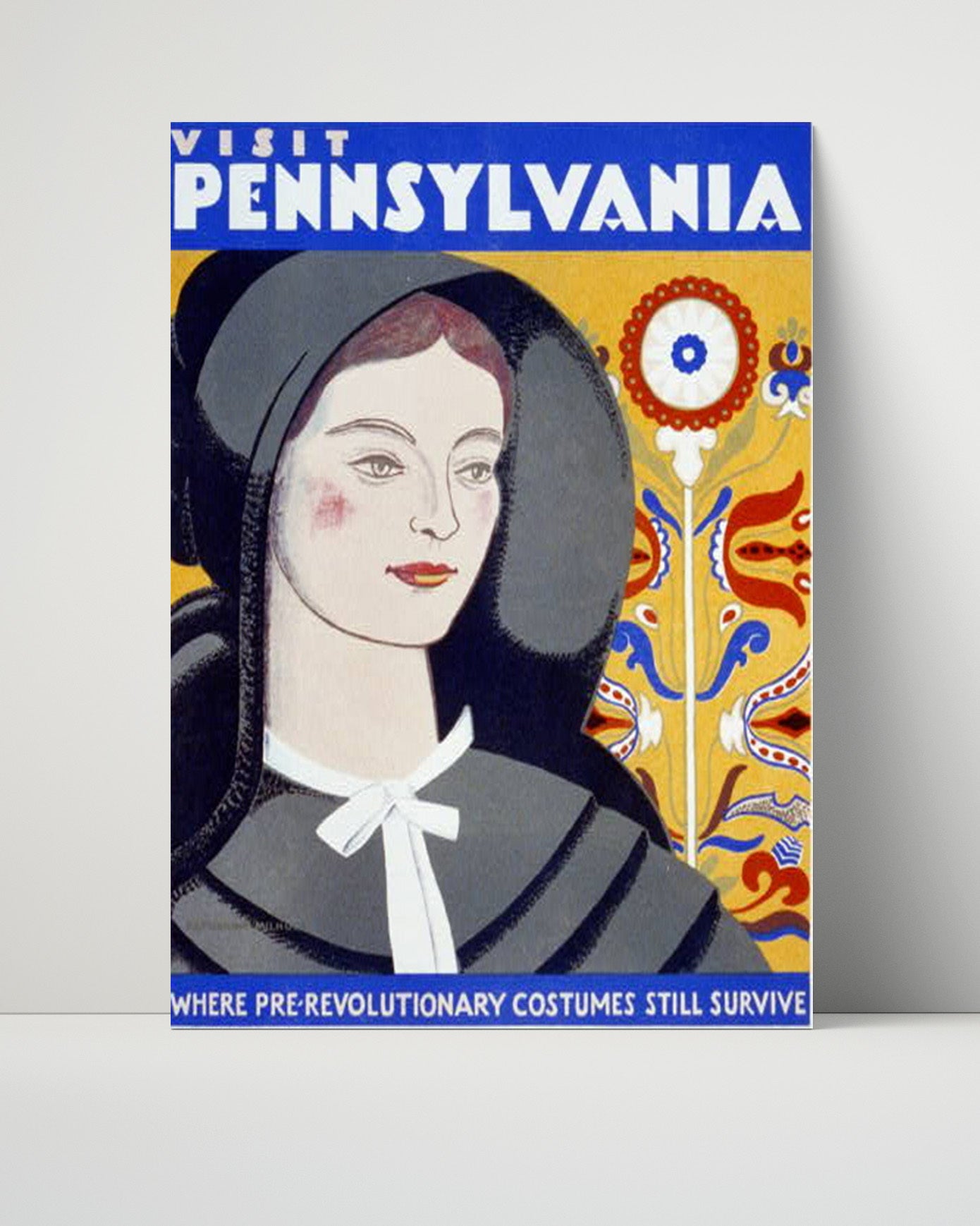 Pennsylvania Amish Country Vintage Travel Print 16x20 Unframed Print travel wall art print