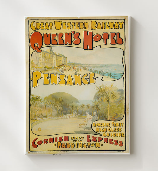 Penzance Queens Hotel - Travel - 20x24 Canvas