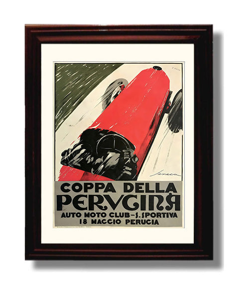 Perugia Italy travel poster wall art 8x10 Canvas