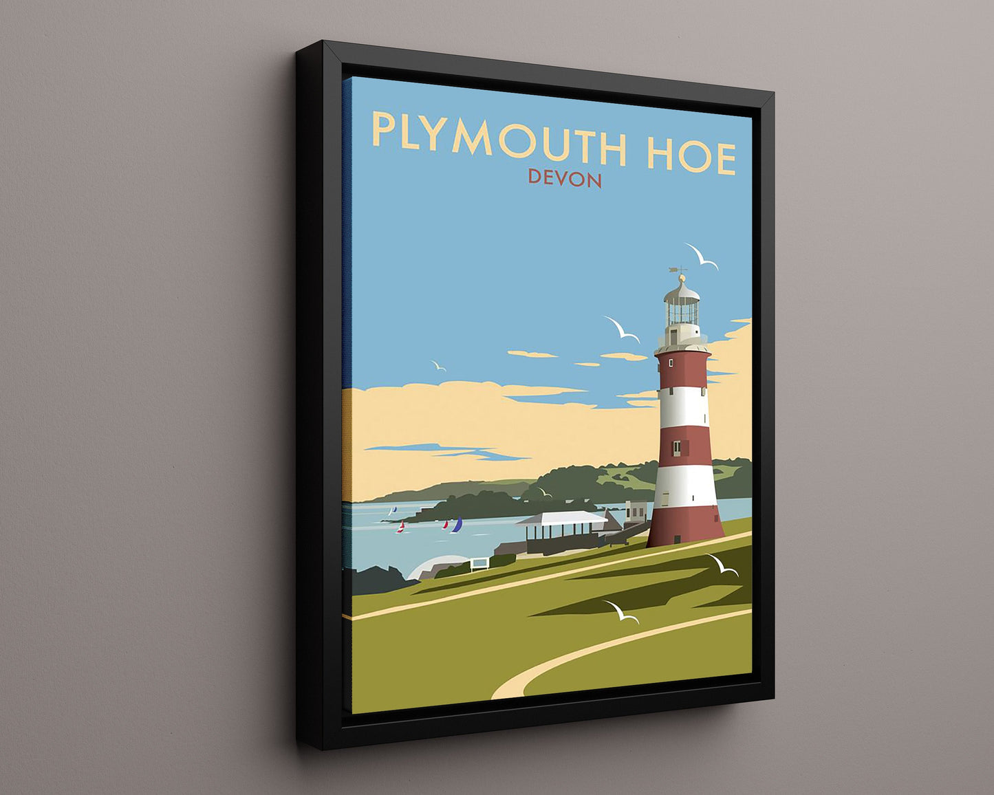 Classic Travel Poster - Plymouth - Devon