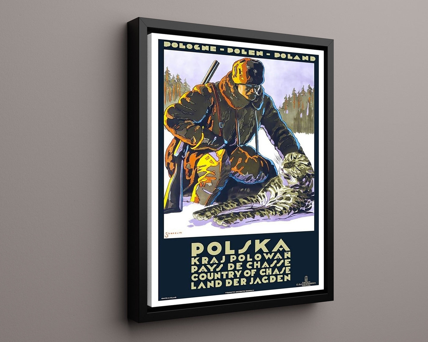 Classic Travel Poster - Poland - Country of Chase