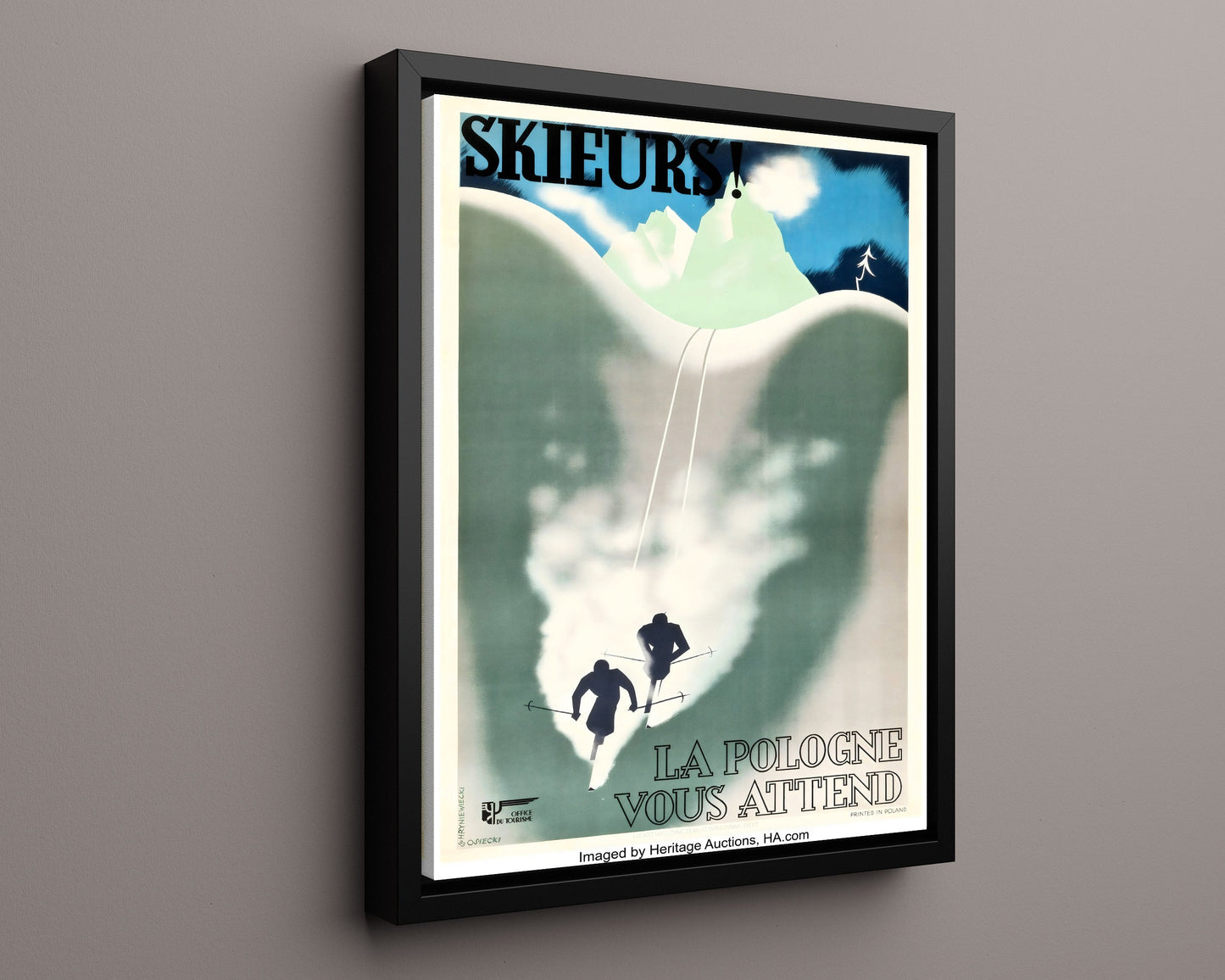 Classic Travel Poster - Poland - Skiing