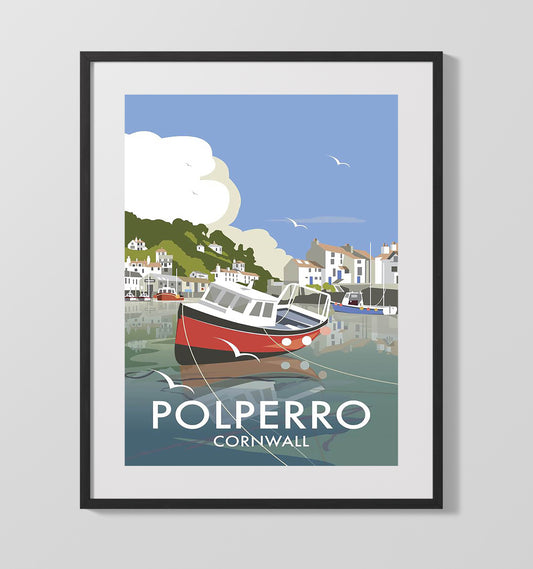 Polperro Cornwall - Travel - 16x20 Gallery Frame