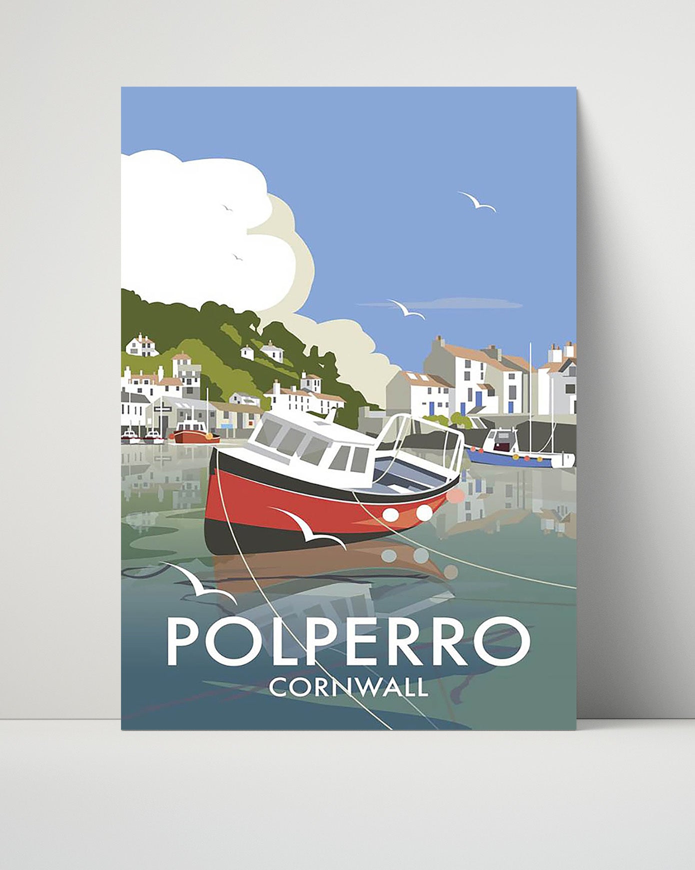 Classic Travel Poster - Polperro - Cornwall