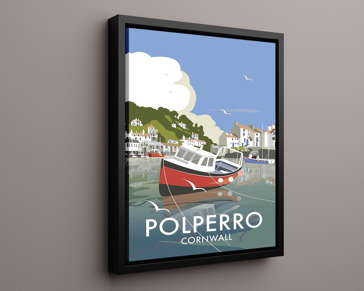 Classic Travel Poster - Polperro - Cornwall