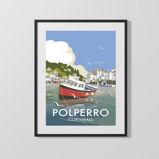 Classic Travel Poster - Polperro - Cornwall