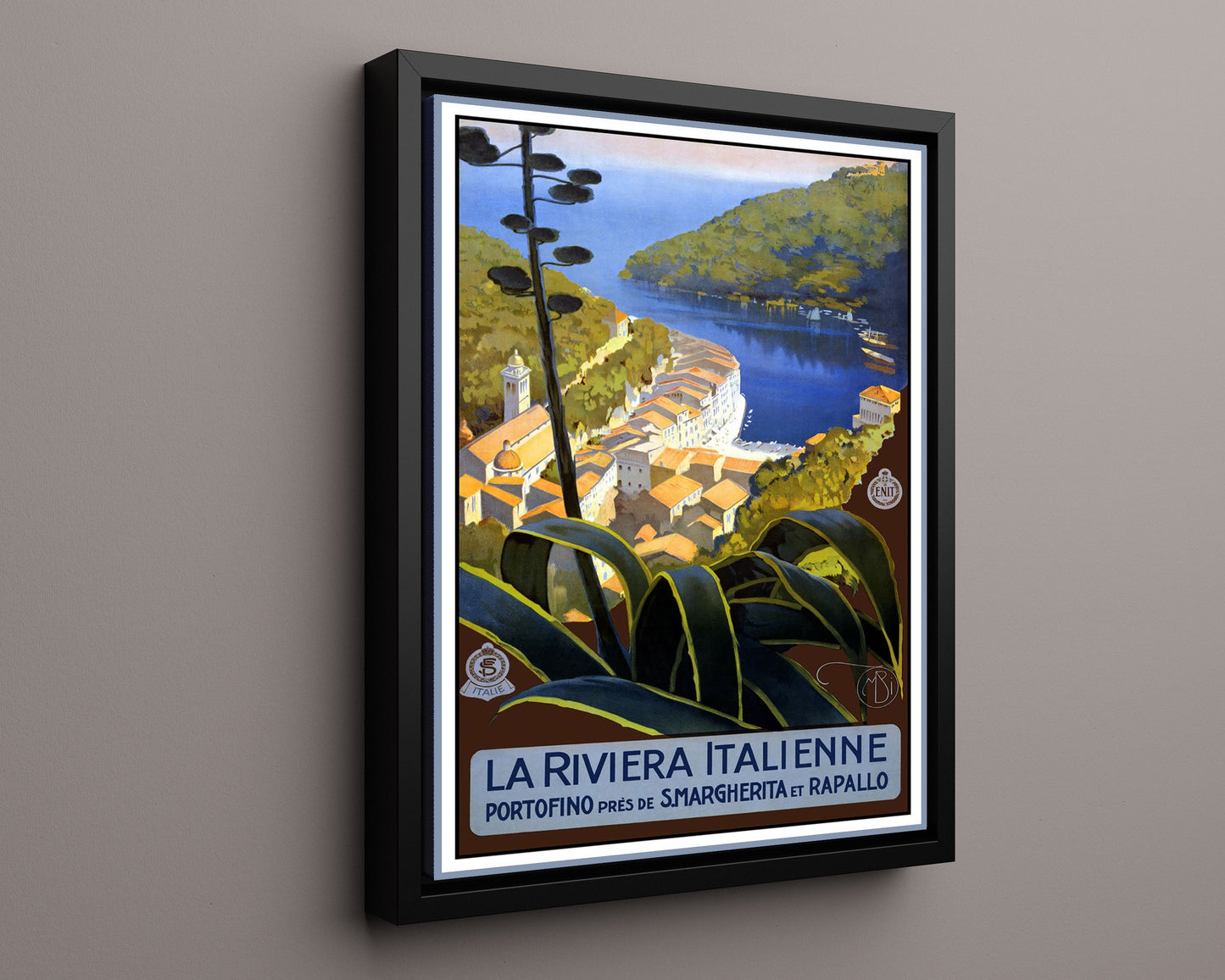 Classic Travel Poster - Portofino - Italian Riviera