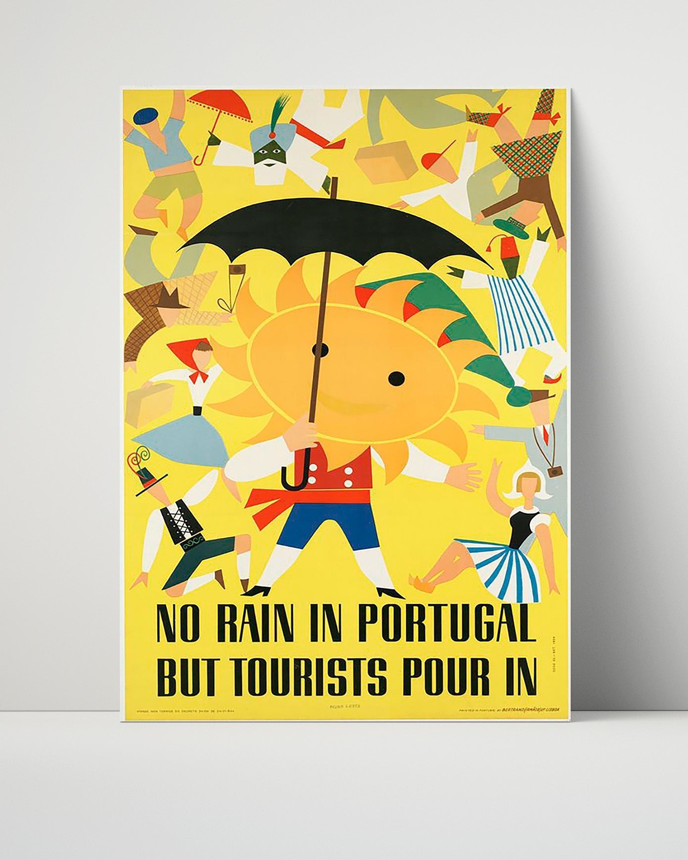 Classic Travel Unframed Poster -  Portugal - Sunny Holidays