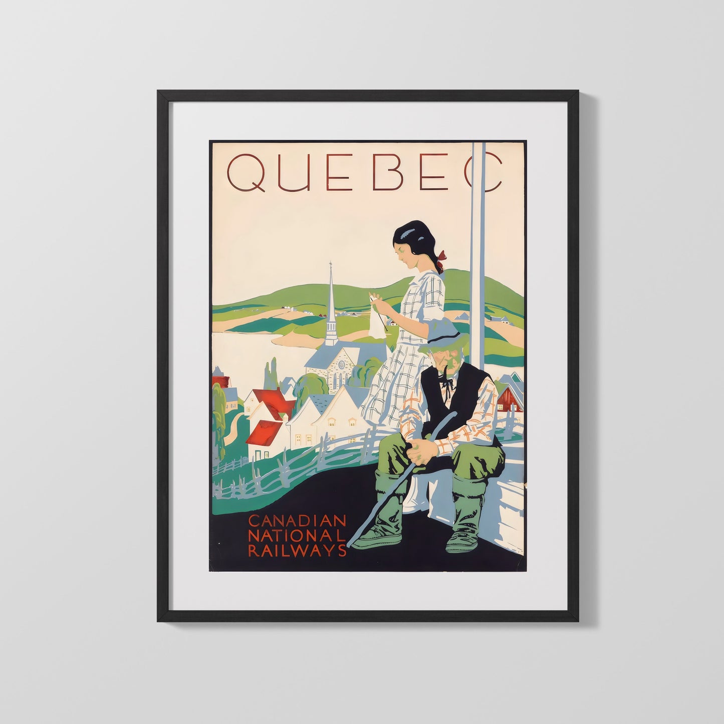Classic Travel Poster - Quebec - Canadian National Railways