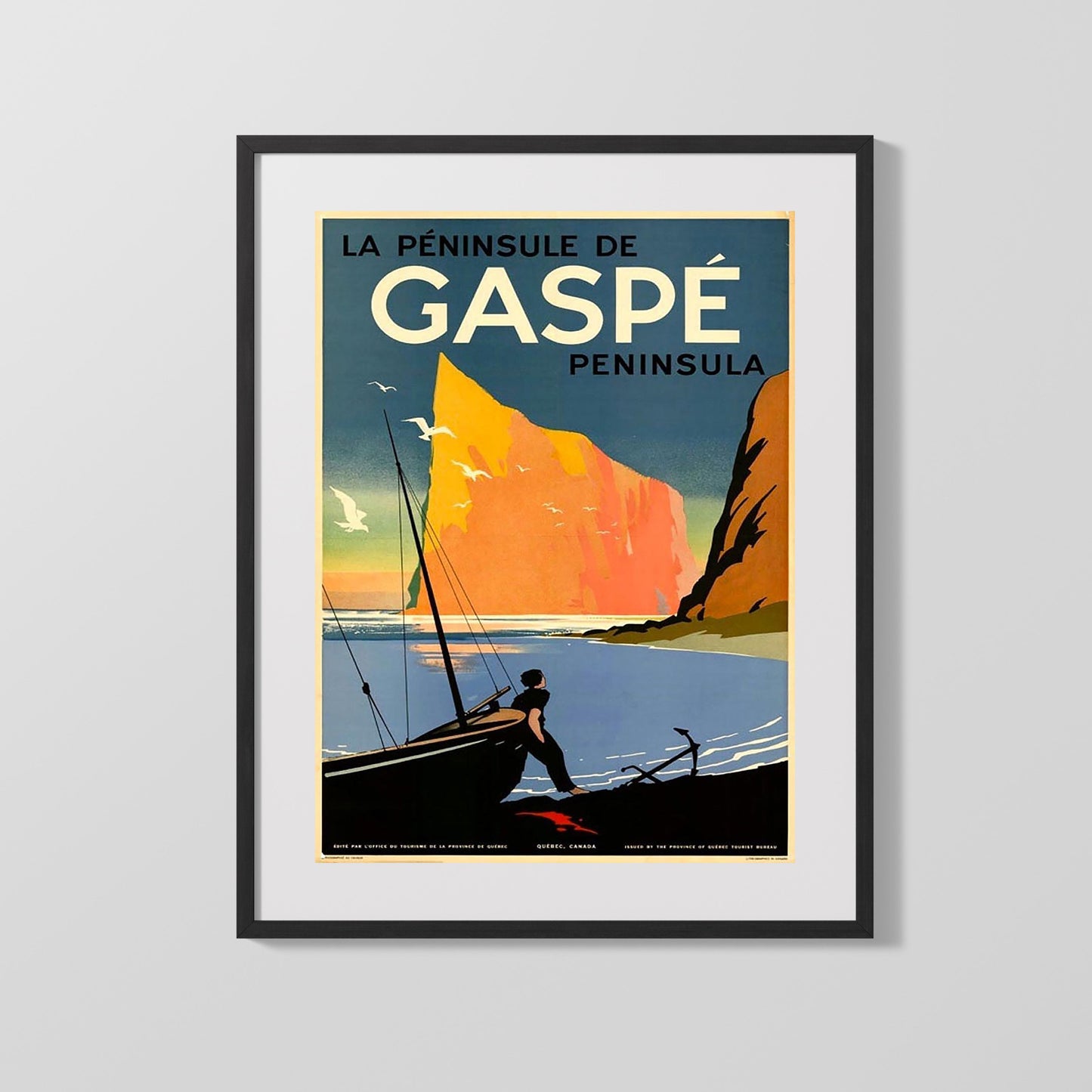 Classic Travel Poster - Quebec - Gaspe Peninsula