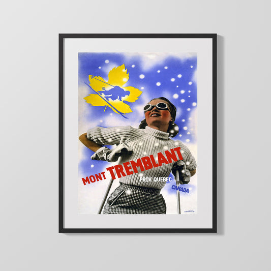 Classic Travel Poster - Quebec - Mont Tremblant